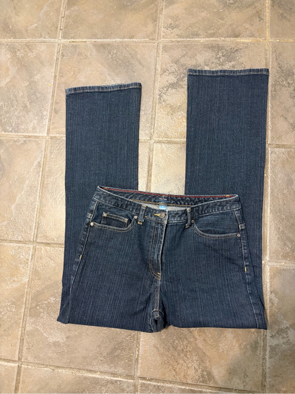 Nautica Women's Dark Blue Straight-Leg Jeans
